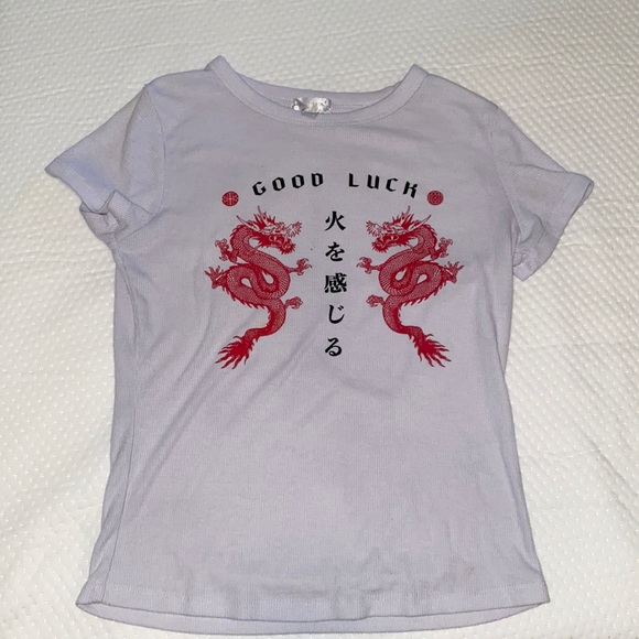 White fitted tee - Picture 1 of 3